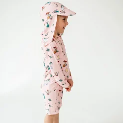 Barn Geggamoja Uv-Badkläder<UV-dräkt Pippi Långstrump Rosa