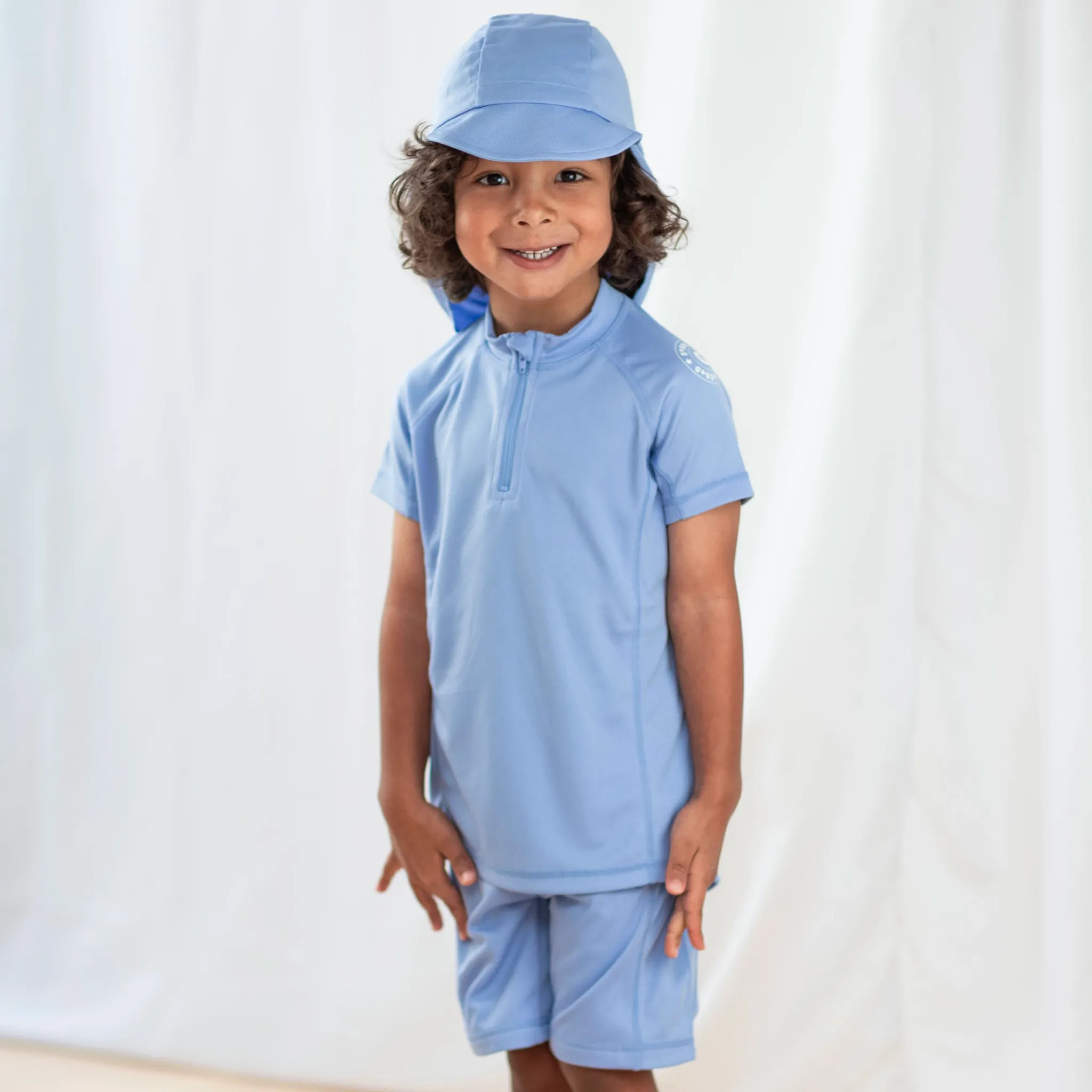 Barn Geggamoja Uv-Badkläder<UV-set Blå