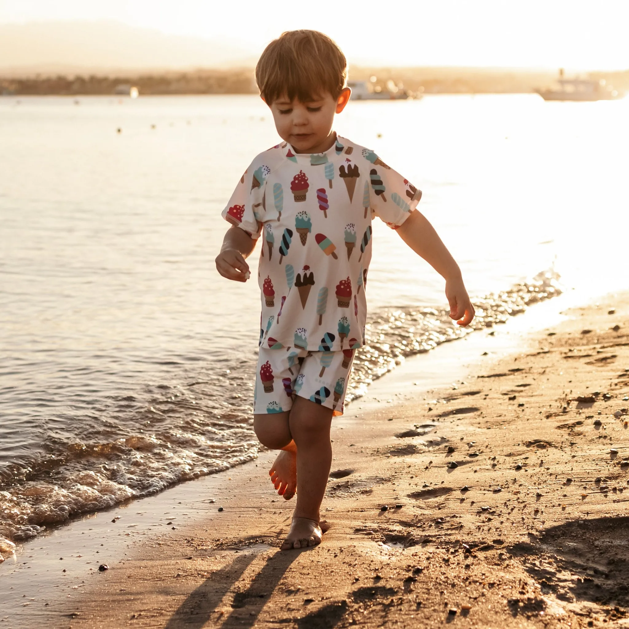 Barn Geggamoja Uv-Badkläder<UV-Set Ice cream