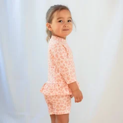 Barn Geggamoja Uv-Badkläder<UV-Set Leo Rosa