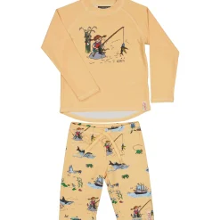 Barn Geggamoja Uv-Badkläder<UV-set Pippi Långstrump Gul