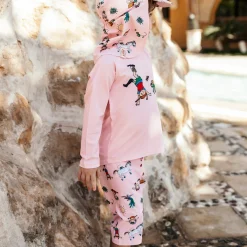 Barn Geggamoja Uv-Badkläder<UV-set Pippi Långstrump Rosa