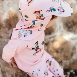 Barn Geggamoja Uv-Badkläder<UV-set Pippi Långstrump Rosa