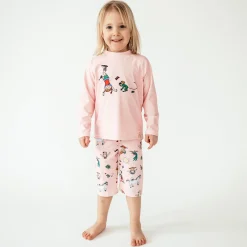 Barn Geggamoja Uv-Badkläder<UV-set Pippi Långstrump Rosa