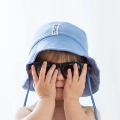 Barn Geggamoja Solhattar Och Kepsar|Uv-Badkläder<UV-Solhatt Blå