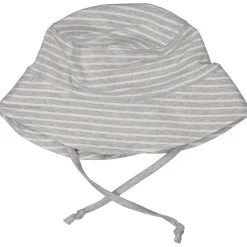Barn Geggamoja Solhattar Och Kepsar|Bambukläder<UV-solhatt Bambu Bambu Classic Grå/Vit