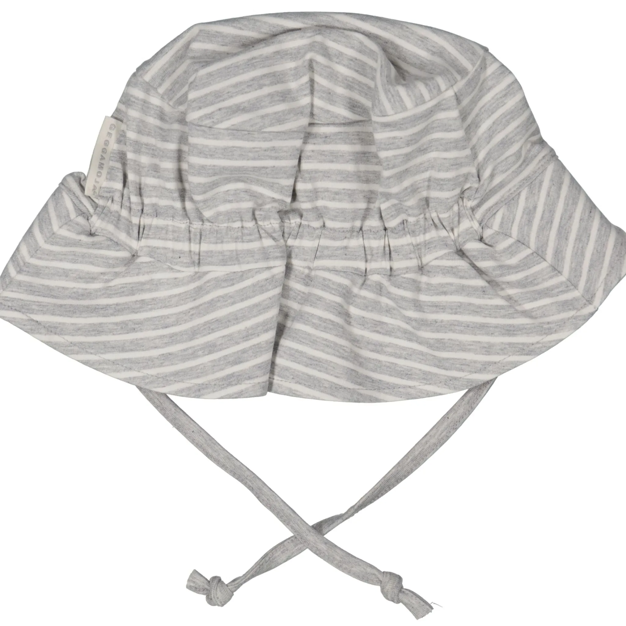 Barn Geggamoja Solhattar Och Kepsar|Bambukläder<UV-solhatt Bambu Bambu Classic Grå/Vit