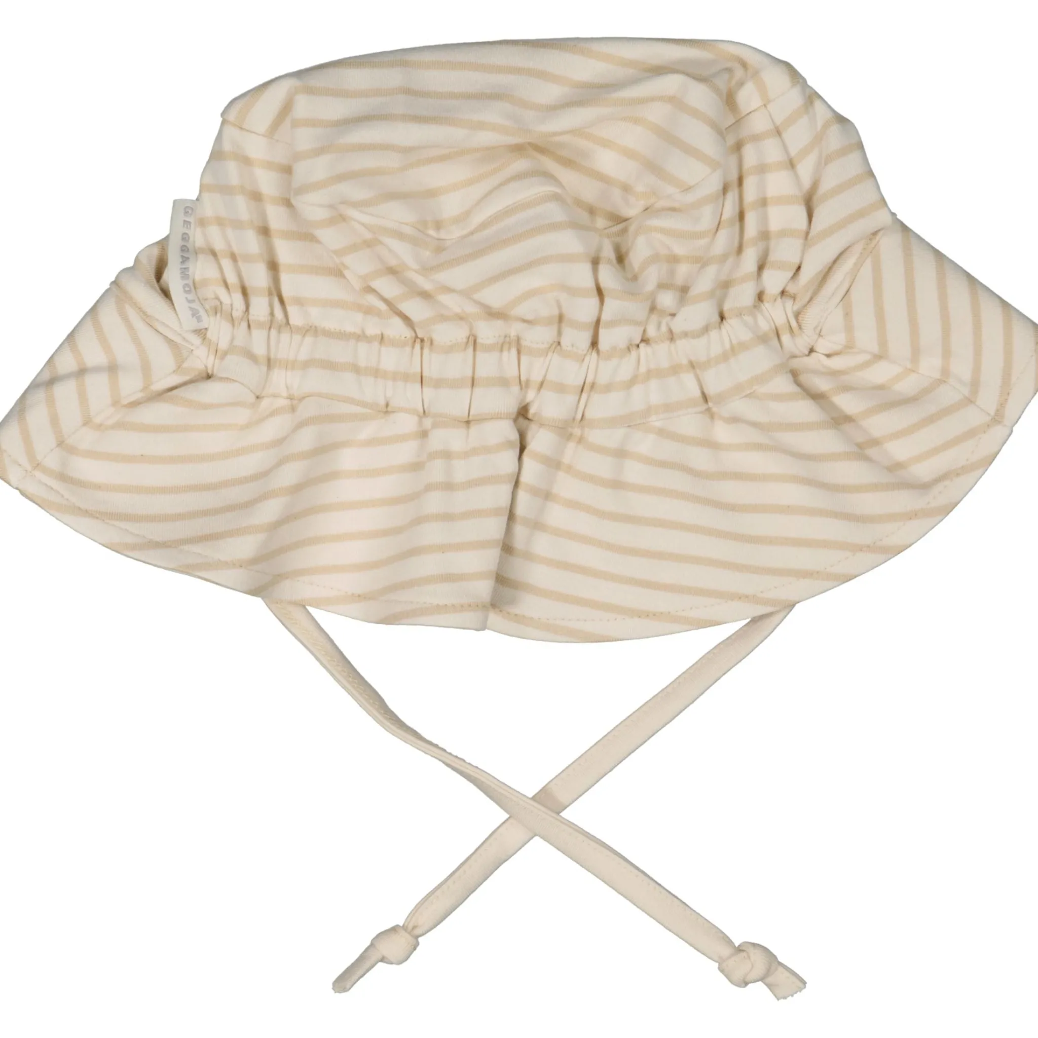 Barn Geggamoja Solhattar Och Kepsar|Bambukläder<UV-solhatt Bambu Classic Vit/Beige