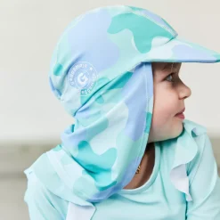 Barn Geggamoja Solhattar Och Kepsar<UV-solkeps Camo Mint