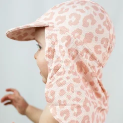 Barn Geggamoja Solhattar Och Kepsar|Uv-Badkläder<UV-solkeps Leo Rosa