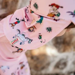 Barn Geggamoja Solhattar Och Kepsar|Uv-Badkläder<UV-Solkeps Pippi Långstrump Rosa