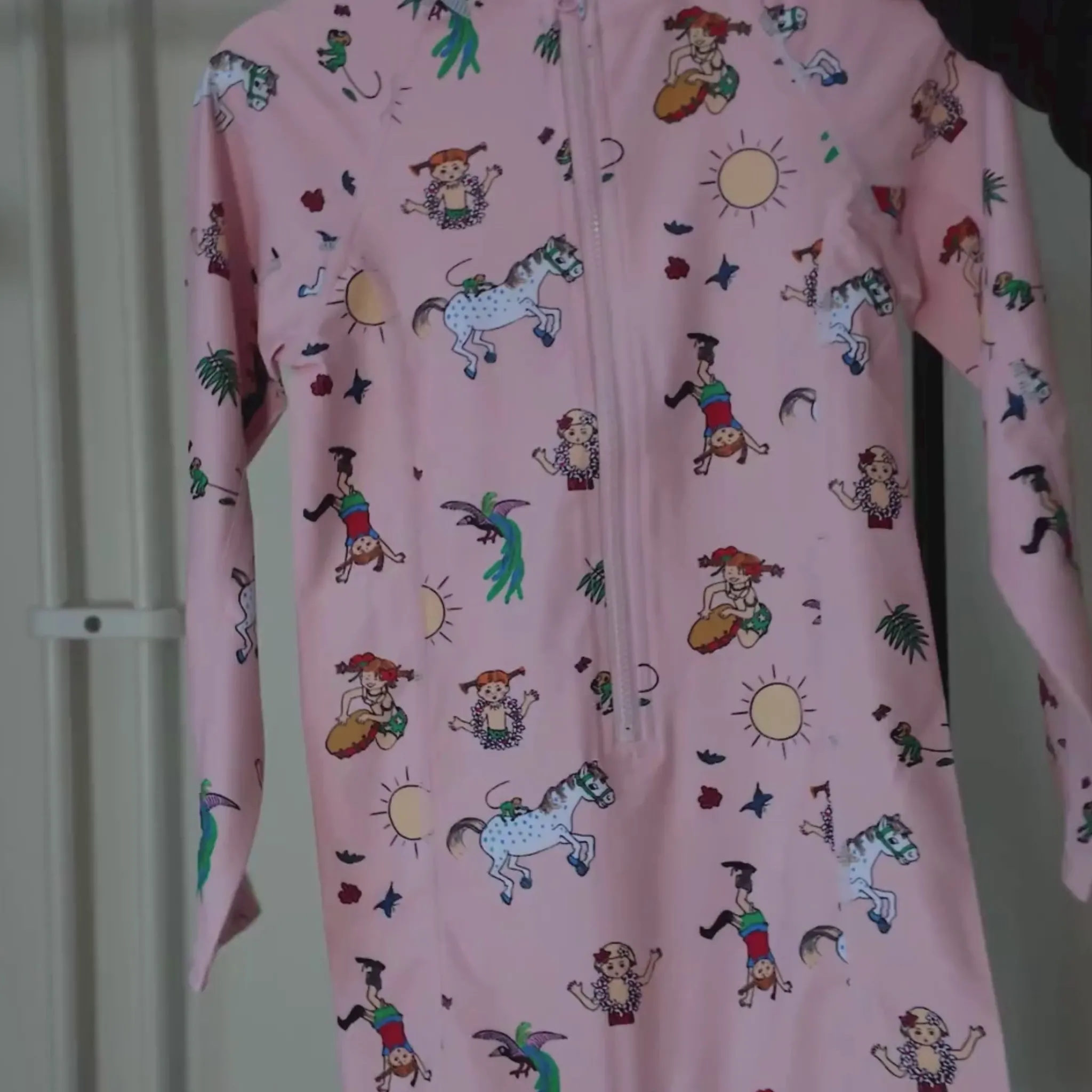 Barn Geggamoja Solhattar Och Kepsar|Uv-Badkläder<UV-Solkeps Pippi Långstrump Gul