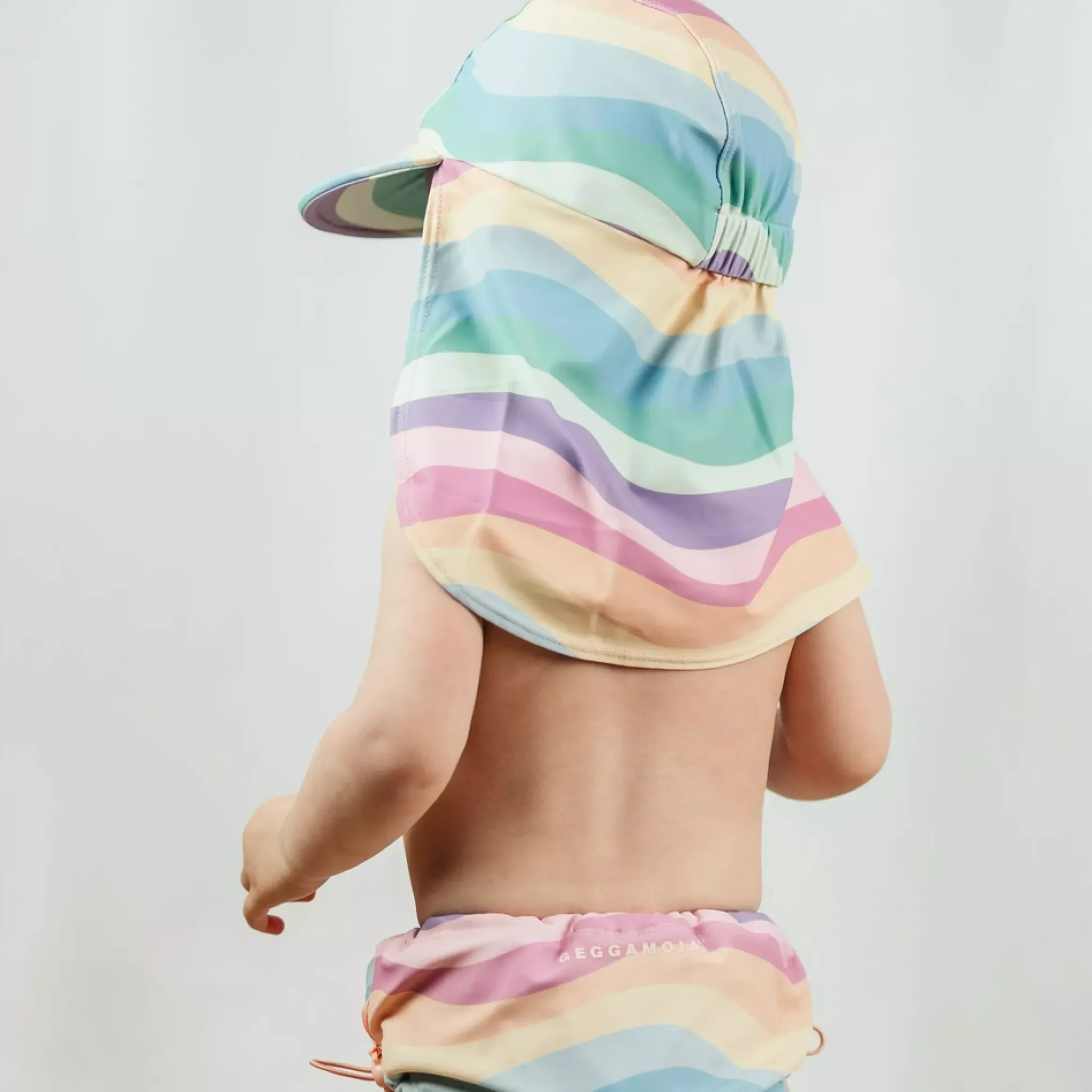 Barn Geggamoja Solhattar Och Kepsar<UV-solkeps Regnbåge