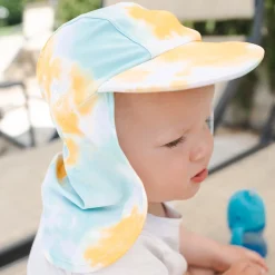 Barn Geggamoja Solhattar Och Kepsar<UV-Solkeps Tie Dye Gul