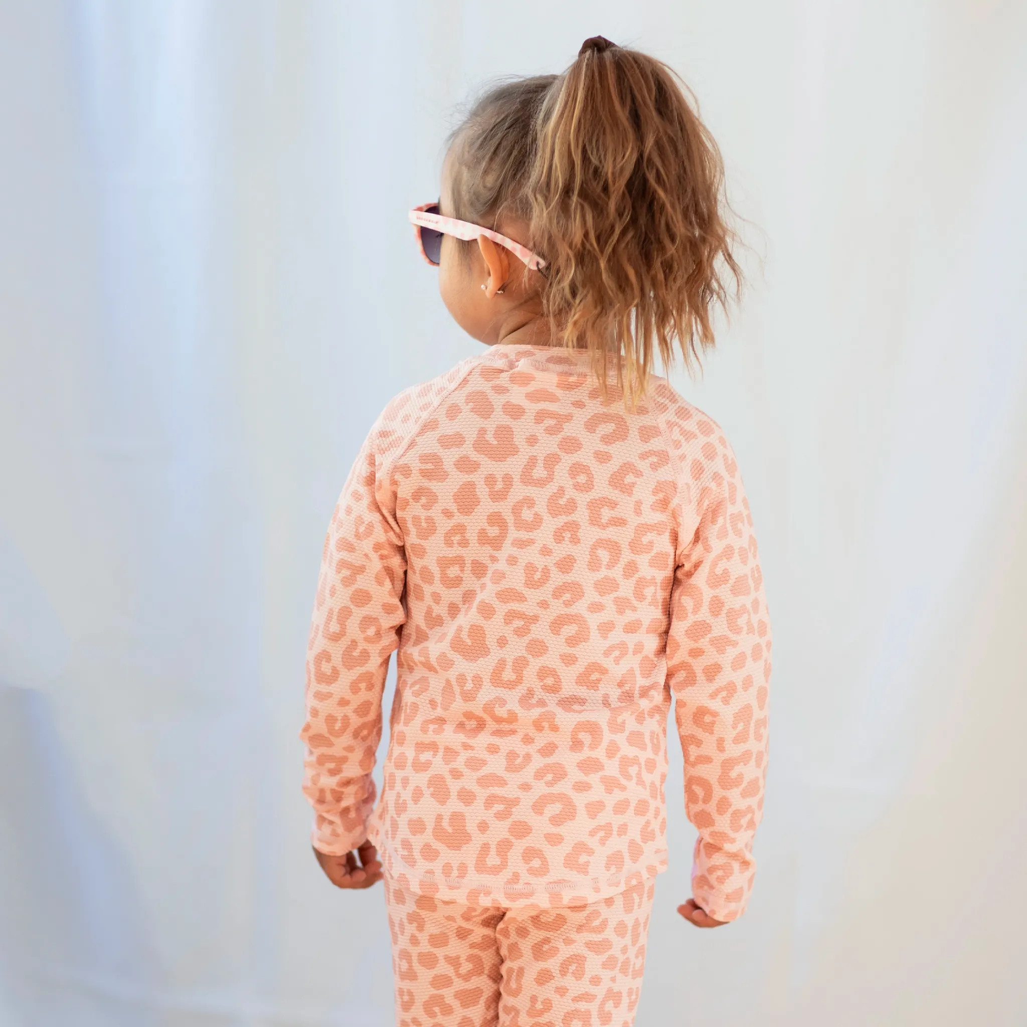 Barn Geggamoja Uv-Badkläder<UV-tröja lång arm Leo Rosa