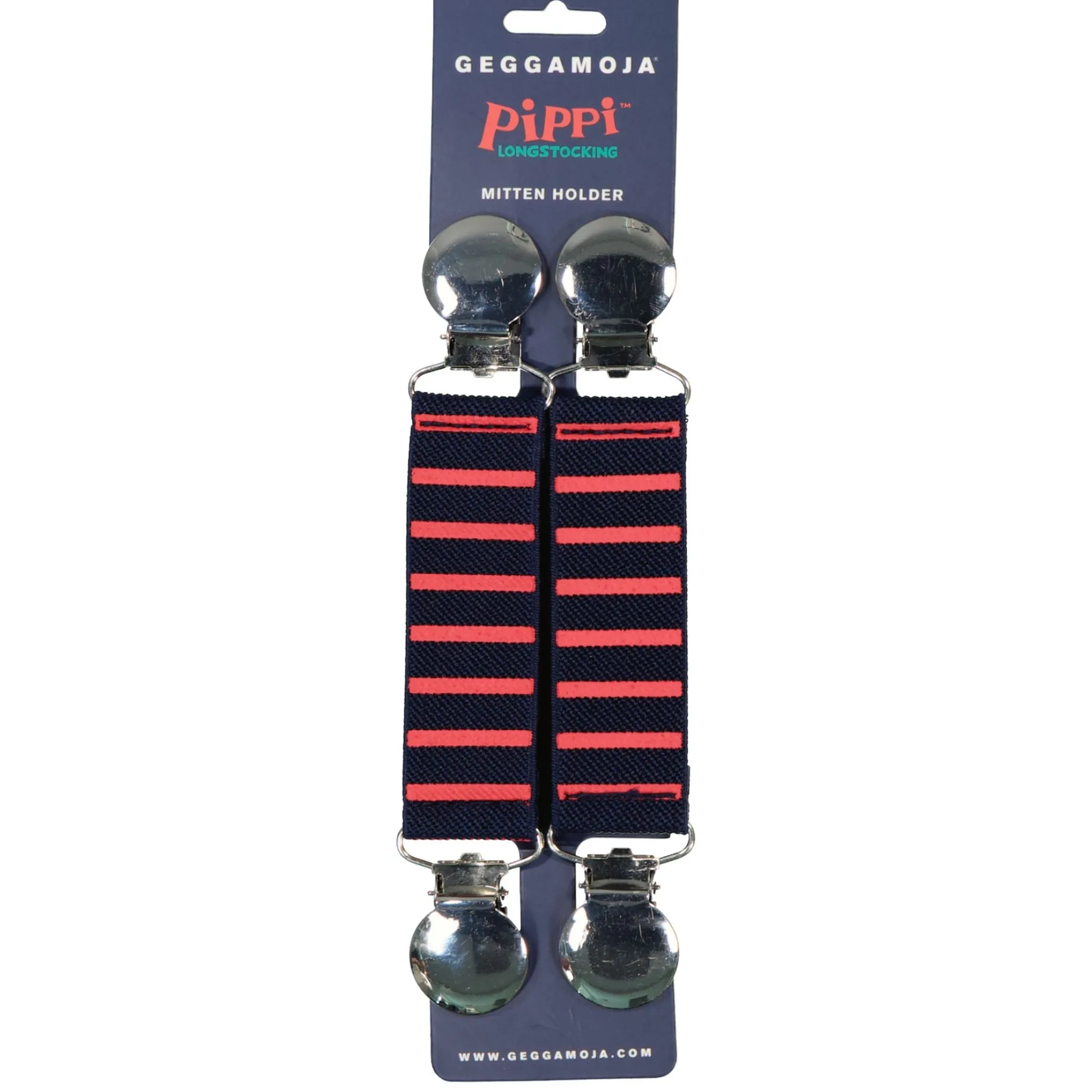 Barn Geggamoja Vanthållare|Accessoarer<Vanthållare Pippi Långstrump röd