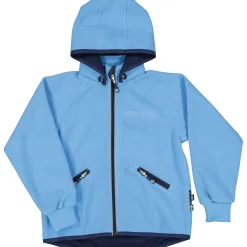 Barn Geggamoja Fleecekläder<Vindfleece jacka Ljusblå