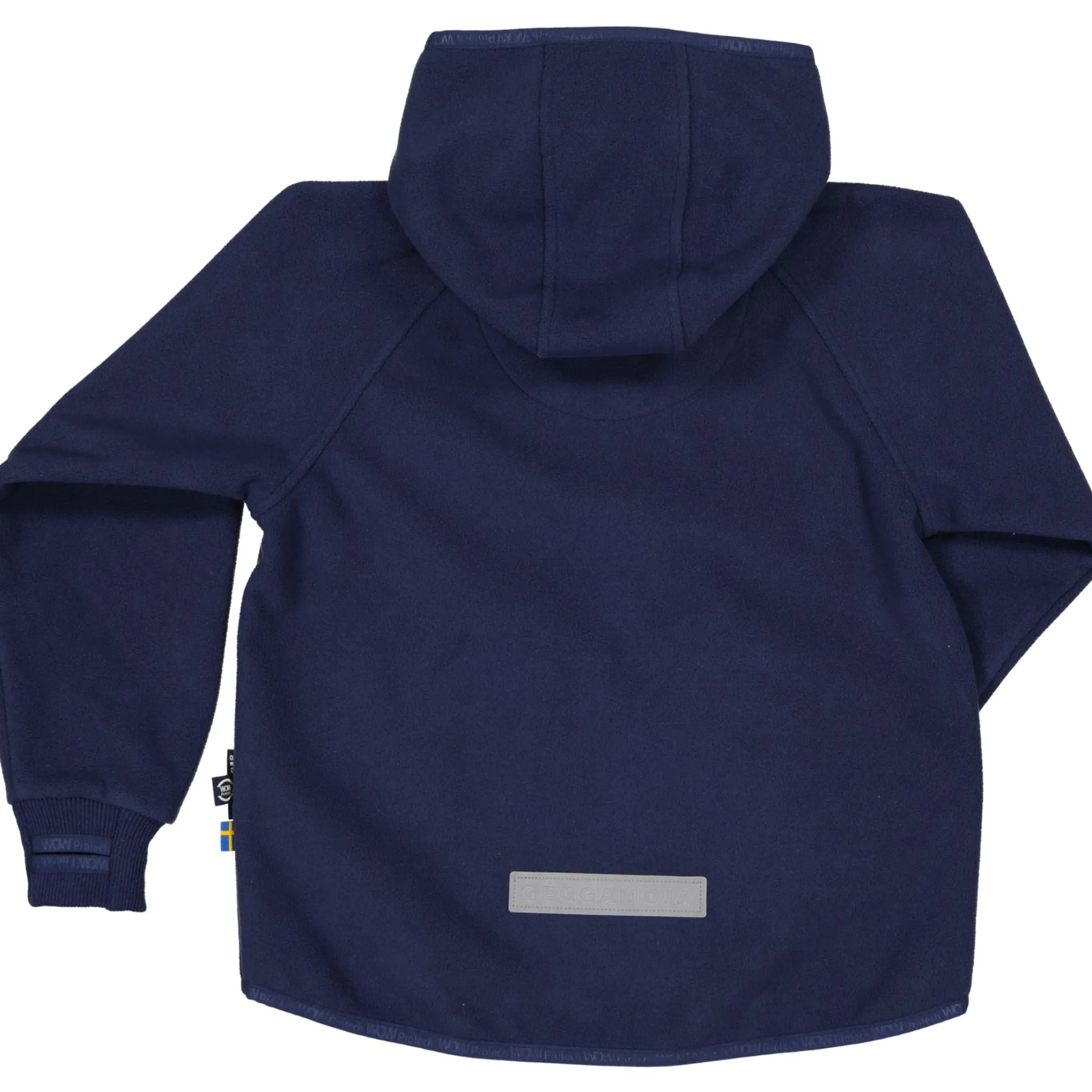 Barn Geggamoja Fleecekläder<Vindfleece jacka Marinblå