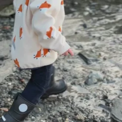 Barn Geggamoja Jackor|Fleecekläder<Vindfleece jacka Räv Beige