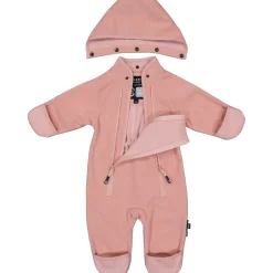 Barn Geggamoja Overaller|Fleecekläder<Vindfleece overall Rosa