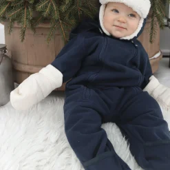 Barn Geggamoja Overaller|Fleecekläder<Vindfleeceoverall Blå