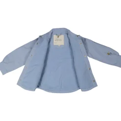 Barn Geggamoja Jackor<Vindjacka skjortmodell Dusty Blue