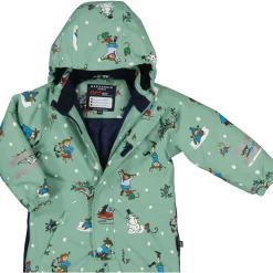 Barn Geggamoja Overaller<Vinteroverall Pippi Långstrump Grå/Grön