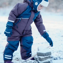 Barn Geggamoja Overaller<Vinteroverall Unifit Brun/Marinblå
