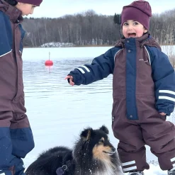 Barn Geggamoja Overaller<Vinteroverall Unitoddler Brun/Marinblå