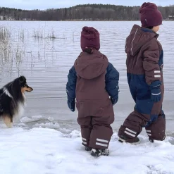 Barn Geggamoja Overaller<Vinteroverall Unitoddler Brun/Marinblå