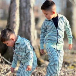 Barn Geggamoja Tröjor<Ziptröja Grön/Navy