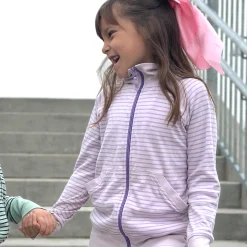 Barn Geggamoja Tröjor<Ziptröja Lila