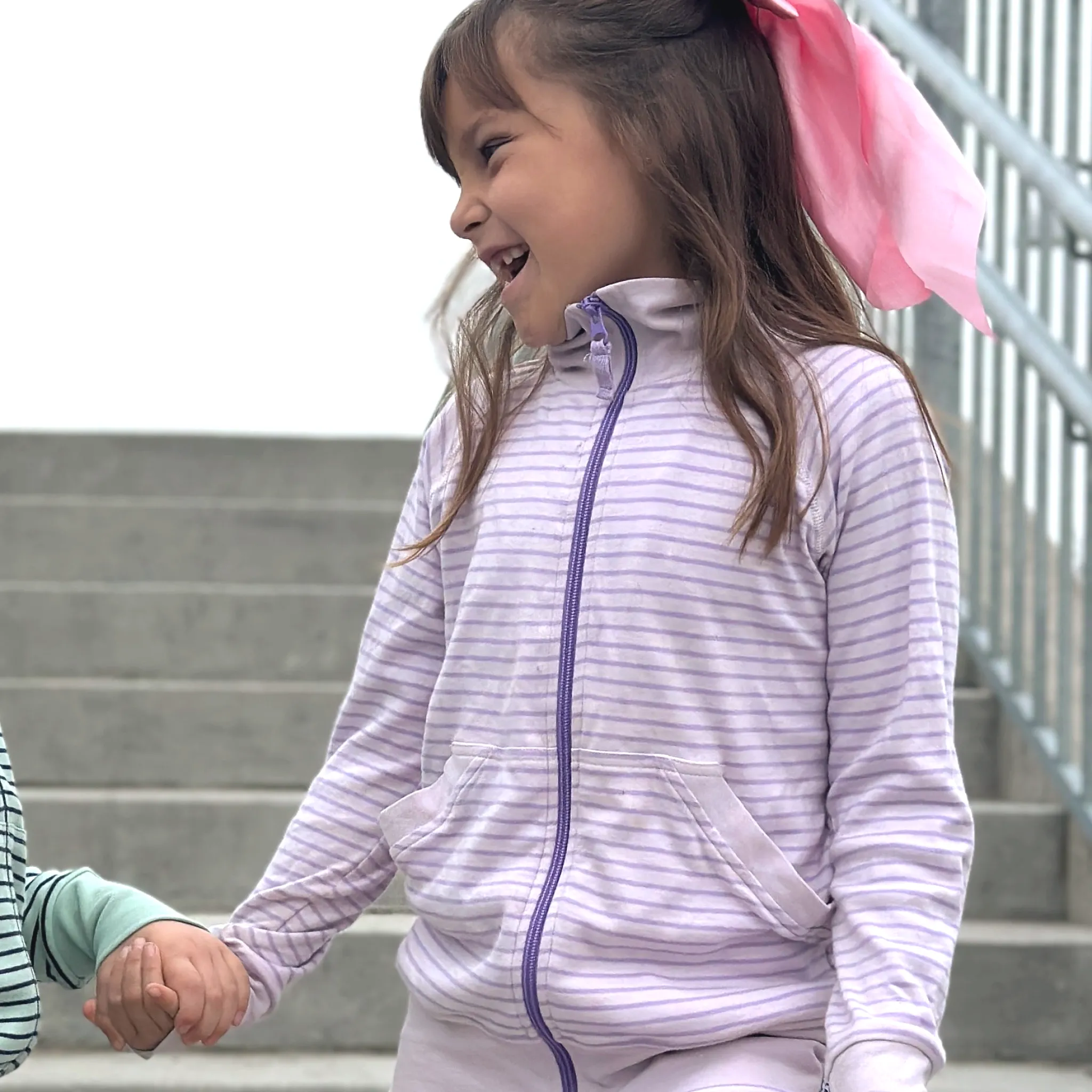 Barn Geggamoja Tröjor<Ziptröja Lila